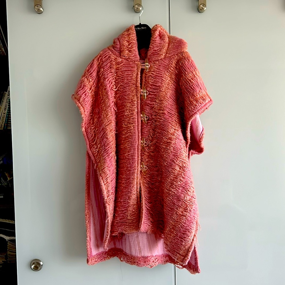 Beautiful custom poncho designed by Chicago designer Ann Everett